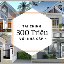 Tài chính 300 triệu, mẫu nhà cấp 4 nào là phù hợp?