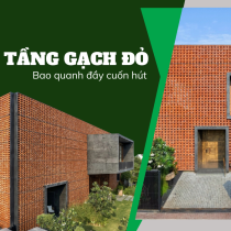 Chiêm ngưỡng vẻ đẹp căn nhà Ấn Độ 3 tầng gạch đỏ bao quanh đầy cuốn hút